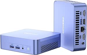 GEEKOM AX8 Pro Ai Mini PC,AMD Ryzen R9-8945HS (8C/16T,up to 5.2GHz) Mini Computers, 32GB DDR5 5600Mhz RAM&2TB PCIe Gen 4 SSD, Mini Desktop Windows 11 Pro, AMD Radeon 780M /WiFi 6E/BT5.2/2.5G LAN