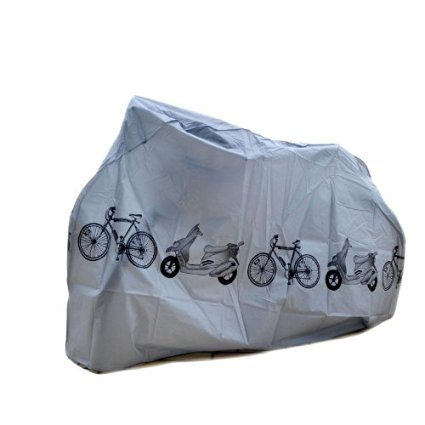 SAVFY Universal Outdoor Waterproof Cycle Bicycle Bike Cover Fully Rain Resistant (Bicycle Cover - Grey)