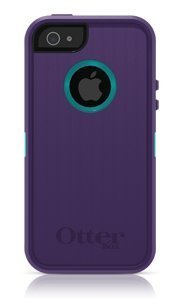 OtterBox Defender Series Case for iPhone 5 - Retail Packaging - Purple with Blue Trim (Discontinued by Manufacturer)