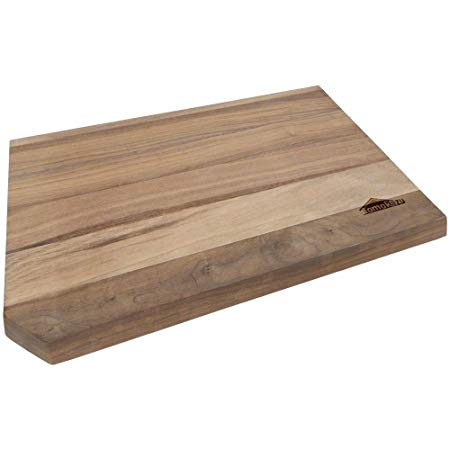 Ortega Reversible Edge Grain Solid Walnut Wood Cutting Board, 16 x 10 x 1 Inch, Medium
