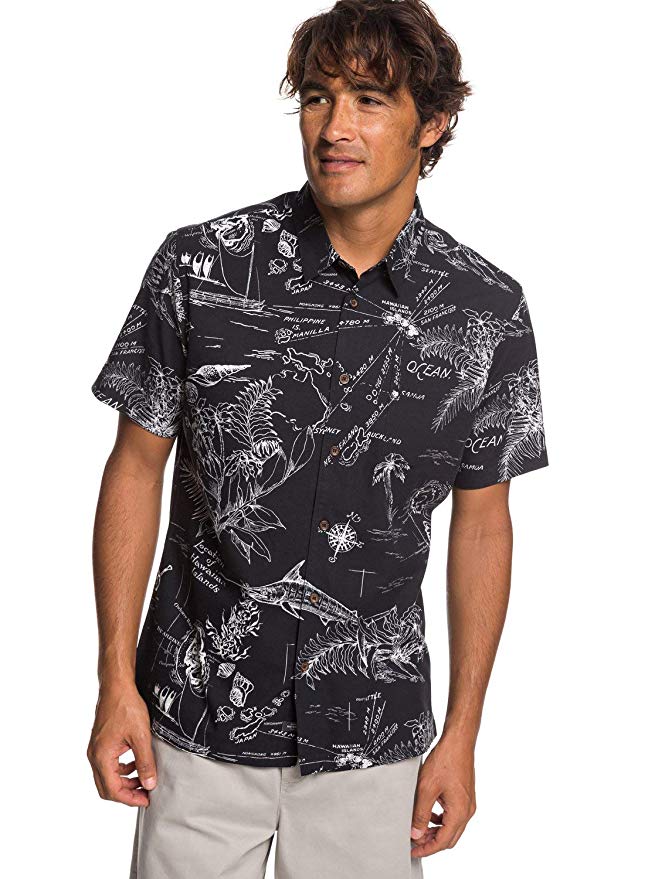 Quiksilver Men's Pacific Records Button Down Shirt