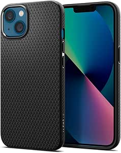 SPIGEN Liquid Air Case Designed for Apple iPhone 13 mini (2021)[5.4-inch] Soft TPU Armor Slim Cover - Black