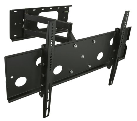 Mount-It MI-319B Full-Motion Tilting Swivel Articulating LCD TV Wall Mount Bracket with Extendable Swing Out Arm for 32 to 60 Flat Screen Panel LCD LED Plasma 4K TV Displays Compatible with up to VESA 750x450 175 lb Capacity Black