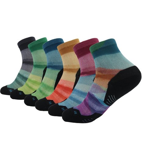 HUSO Men's Digital Printed Wicking Athletics All Season Ankle Socks 1/2/3/4/6/11 pair