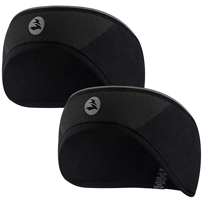 Empirelion Running Fleece Headband 360º Reflective Windproof Thermal Ear Warmer/Muffs 2 Pack for Men Women