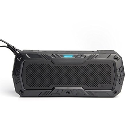 Jarv DuraVibe Pro Portable Bluetooth Speaker, Indoor/Outdoor/Shower Wireless Speaker, Water Resistant, Shockproof, Dustproof, Bike Mount Speaker with Stereo Sound - Black (handlebar mount optional)