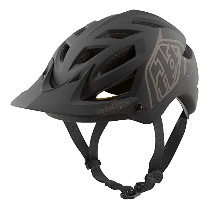 Troy Lee Designs Adult | Trail | Enduro | Half Shell A1 Classic Mountain Biking Helmet with MIPS (Medium/Large, Black)