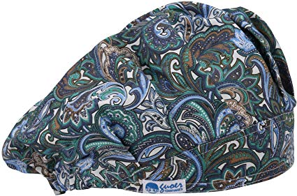 GUOER Scrub Hat Bouffant Scrub Cap One Size Multi Color