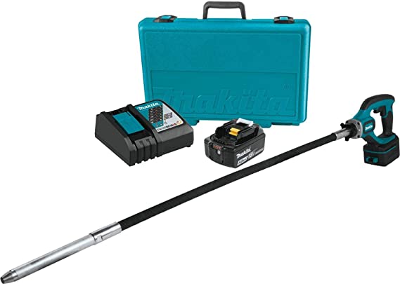 Makita XRV01T 18V LXT® Lithium-Ion Cordless 4' Concrete Vibrator Kit (5.0Ah)