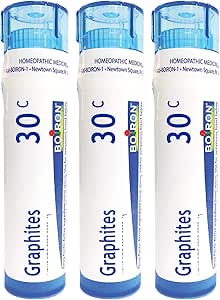 Boiron Graphites 30c Homeopathic Medicine That Reduces Thick Scars - 3 Pack (Total 240 Pellets)