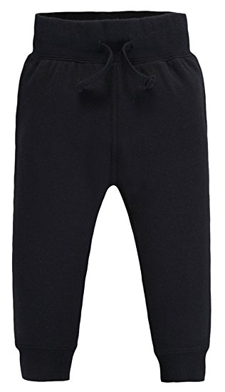 Mrignt Kid's Winter Cotton Knit Elastic Pants