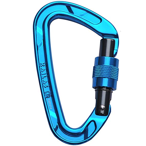 KAILAS Flash Screw Gate Carabiner Ultra-Light Rock Climbing 25KN D Shaped Locking Climbing Gear Aluminum Screw Heavy Duty CE Certified