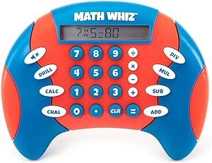 Learning Resources Math Whiz Electronic Handheld Math Game For Kids, Number Games, Maths Games for Kids, Toy Gifts for Ages 6