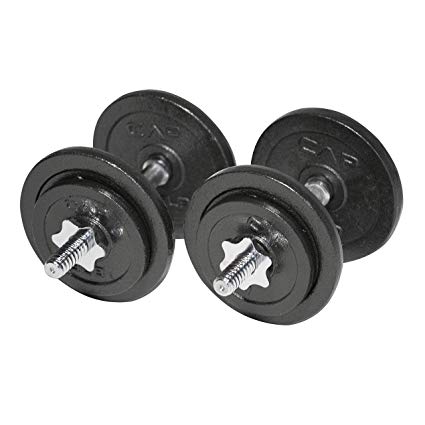 CAP Barbell Adjustable Dumbbell Set, 40 to 200 Pounds