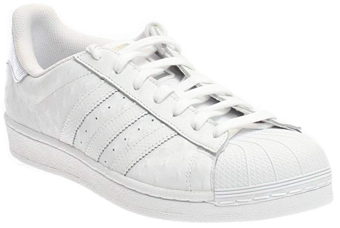 adidas Men's Superstar FTW White/Silver Metallic Ankle-High Canvas Fashion Sneaker - 9.5M