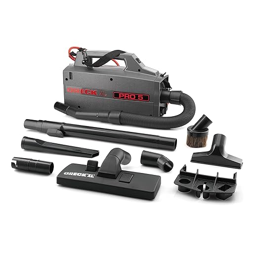 Oreck Commercial BB900DGR XL Pro 5 Super Compact Canister Vacuum, 30-Feet Power Cord