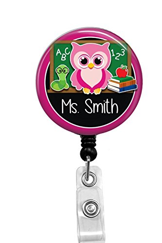 Personalized Clip on Badge ID Holder with Retractable Reel