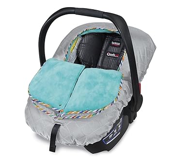 Britax B-Warm Insulated Infant Car Seat Cover, Arctic Splash | Crash Tested   Plush Interior Fabric   All Weather Exterior Fabric   Machine Washable