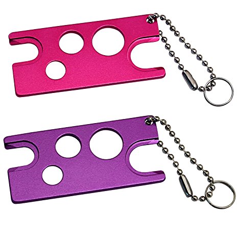 2-Pack Essential Oil Bottles Opener- Metal Essential Oil Key Tool for Easily Remove Roller Balls and Caps on Bottles