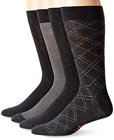 Dockers Men's 4 Pack Herringbone Dress Socks