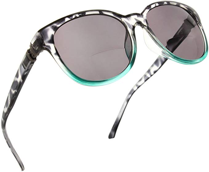 Fiore Cateye Bifocal Reading Sunglasses Readers for Women with Designer Style