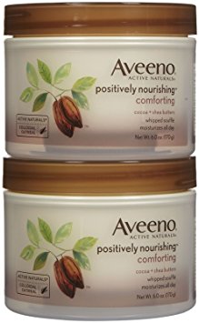 Aveeno Positively Nourishing Whipped Souffle Body Cream, 6 ounces  (Pack of 2)