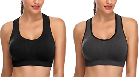 Mirity Women Racerback Sports Bras - High Impact Workout Gym Activewear Bra