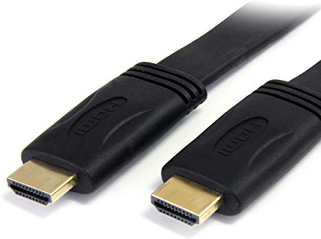 StarTech.com 25 ft Flat High Speed HDMI Cable with Ethernet - Ultra HD 4k x 2k HDMI Cable - HDMI to HDMI M/M - Flat HDMI Cable (HDMIMM25FL)