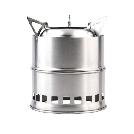 OUTAD Outdoor Portable Wood Burning Backpacking Emergency Survival BBQ Camping Stove