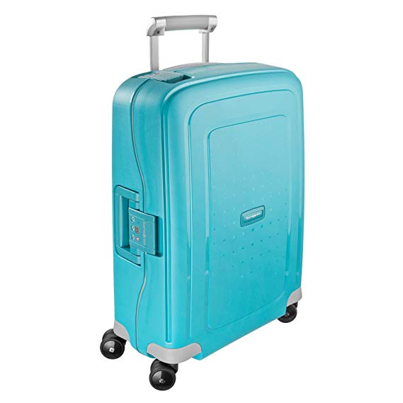 Samsonite S'Cure Hardside Carry On Luggage with Spinner Wheels, 20 Inch, Aqua Blue