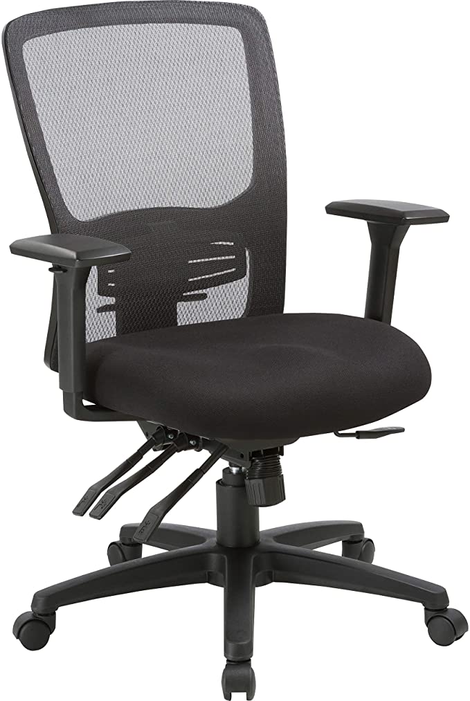 Lorell High-Back Mesh Chair, Black