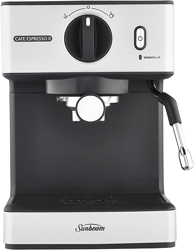 Sunbeam Cafe Espresso Ii, Silver/Black, EM3820