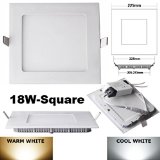 xtf2015 18 Watt Square Warm White LED Panel Light Recessed Lighting Fixture Kit with Thin Transformer