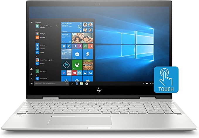 HP Envy X360 15t 2-in-1 Touchscreen Laptop (Intel Core i7-8550U, 12GB DDR4 RAM, 256GB SSD, 15.6" Full HD Touch Display, Windows 10) Convertible Notebook Computer