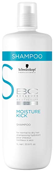 Schwarzkopf BC Bonacure Moisture Kick Shampoo for Normal to Dry Hair 33.8 oz (1 Liter)