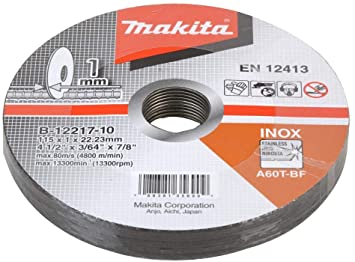 Makita METAL CUTTING DISC 1X115MM (PK10) B-12217-10