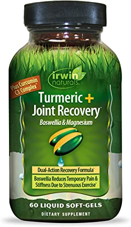 Irwin Naturals Turmeric   Joint Recovery Post-Workout Recovery with Boswellia & Magnesium - 60 Liquid Softgels