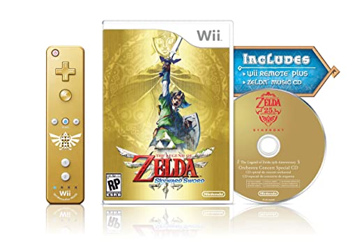 The Legend of Zelda: Skyward Sword Gold Remote Bundle