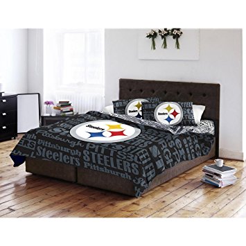 NFL Twin/Full Printed Comforter - Pittsburgh Steelers