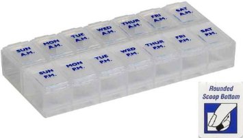 5 Pack of AMPM 7 Day Pill Organizer