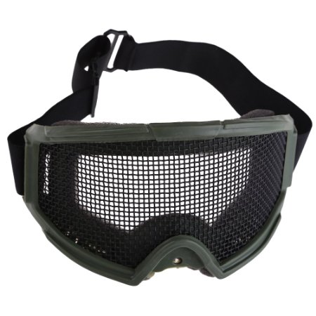 Vktech Hunting Airsoft Tactical Eyes Protection Metal Mesh Pinhole Glasses Goggle