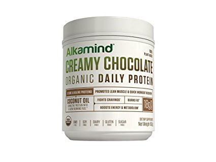 AlkaMind Organic Daily Protein - Creamy Chocolate 450 grams