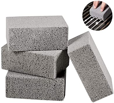 ALISUN Grill Cleaning Block,Grill Brick,Ecological Griddle Cleaner Stone for BBQ Grill,Grate,Rack,Flat Top (4 Pack)
