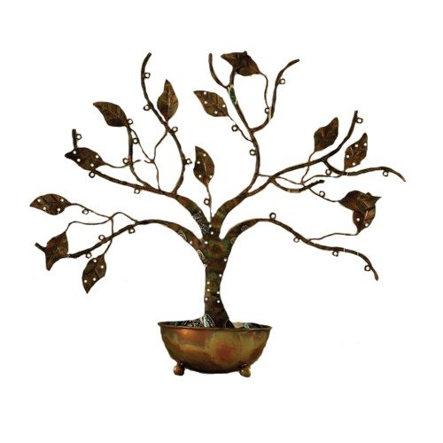 Ancient Graffiti Large Jewelry Tree with Bowl
