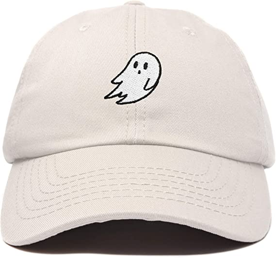 DALIX Ghost Embroidery Dad Hat Baseball Cap Cute Halloween