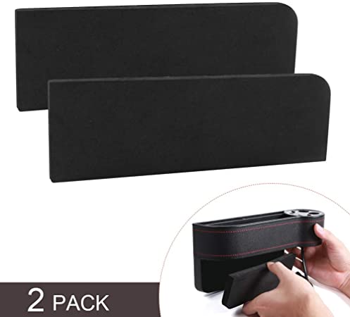 Mookis 2 PCS Foam Board for Car Seat Gap Filler, Non-Slip Foam Mat for Leather Console Side Pocket, Thickness 8 mm & 12 mm, Compatible for 19cm Car Seat Pockets