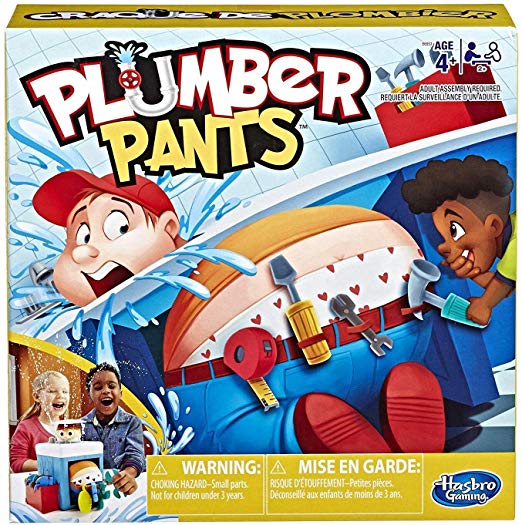 Hasbro Gaming Plumber Pants Game for Kids Ages 4 & Up