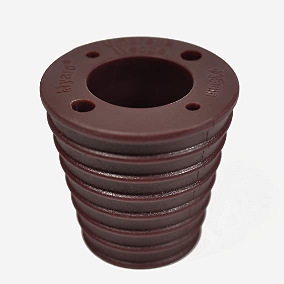 Myard MP UW35H4-DBR Umbrella Cone Wedge Spacer for Patio Table Hole Opening or Base 1.8 to 2.4 Inch, Umbrella Pole Diameter 1 3/8" (35mm, Dark Brown)