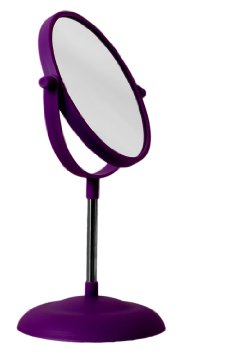 Makeup Vanity Mirror - Two-Sided 2x Magnifying Swivel Stand Up Natural Daylight by bogo Brands