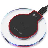 Wireless Charger JETech Ultra-Slim Wireless Charging Pad for Samsung S6  S6 Edge Nexus 4  5  6  7 2013 Nokia Lumia 920 LG Optimus Vu2 HTC 8X  Droid DNA and All Qi-Enabled Devices